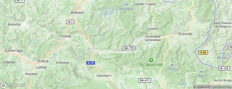 Ezkurra, Spain Map
