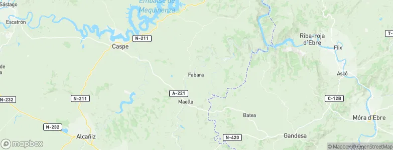 Fabara, Spain Map