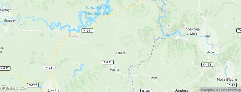 Fabara, Spain Map