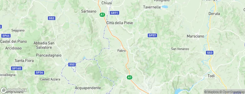 Fabro, Italy Map