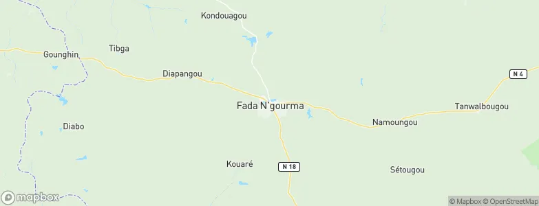 Fada N'gourma, Burkina Faso Map