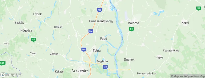 Fadd, Hungary Map
