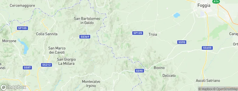Faeto, Italy Map