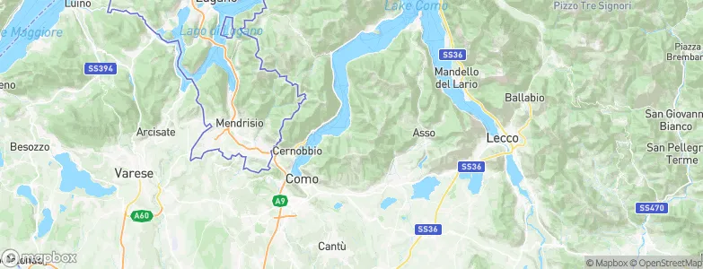 Faggeto Lario, Italy Map