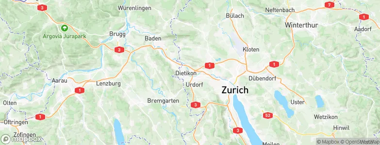 Fahrweid (südl. Teil), Switzerland Map