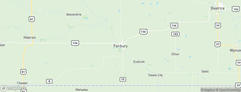 Fairbury, United States Map