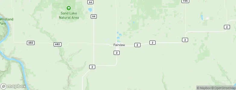 Fairview, Canada Map