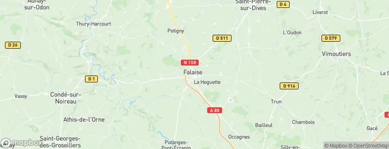 Falaise, France Map