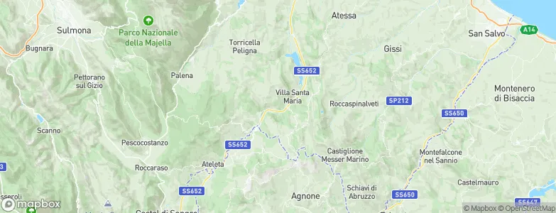 Fallo, Italy Map