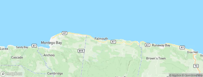 Falmouth, Jamaica Map