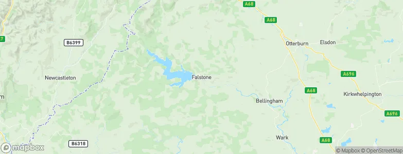 Falstone, United Kingdom Map