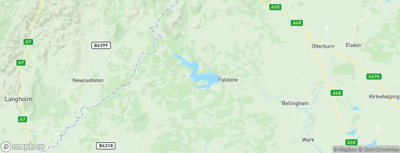 Falstone, United Kingdom Map