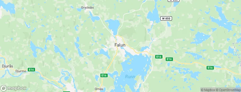 Falun Municipality, Sweden Map