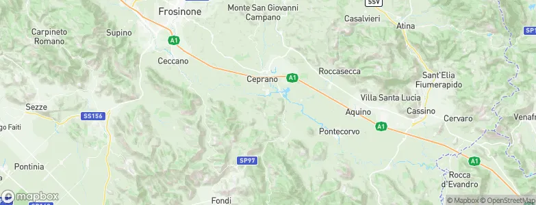 Falvaterra, Italy Map