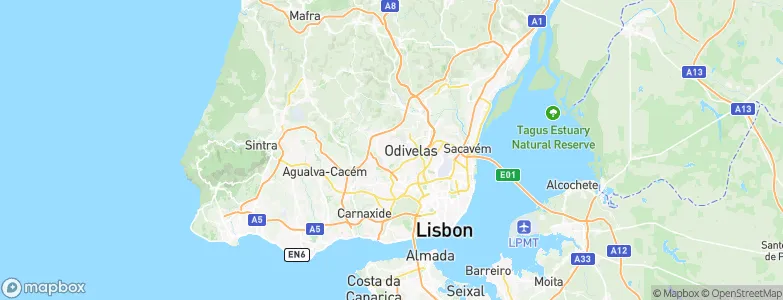 Famões, Portugal Map