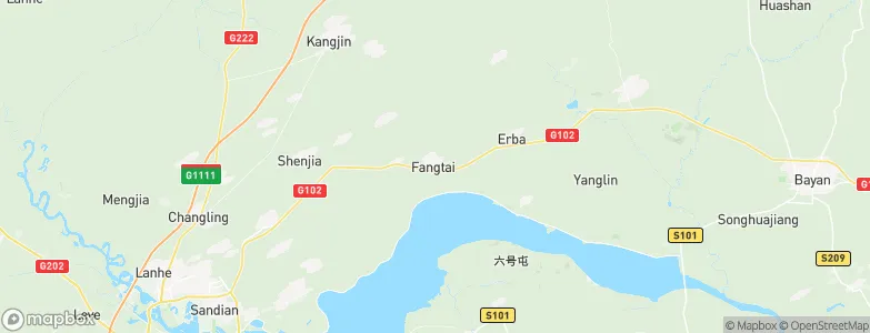 Fangtai, China Map