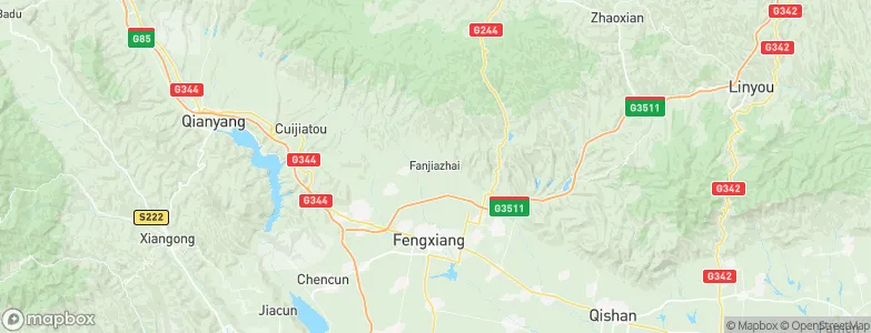 Fanjiazhai, China Map
