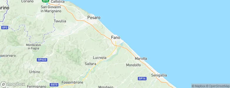 Fano, Italy Map