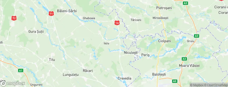 Fântânele, Romania Map