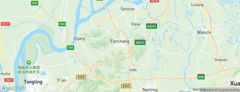 Fanyang, China Map