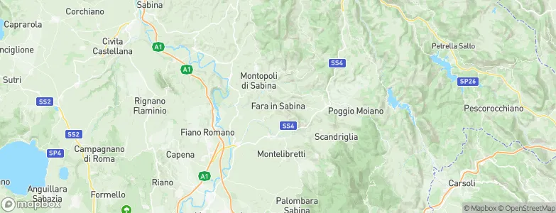 Fara in Sabina, Italy Map