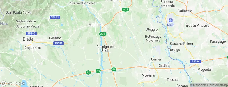 Fara Novarese, Italy Map