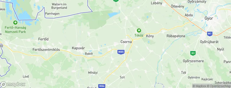 Farád, Hungary Map