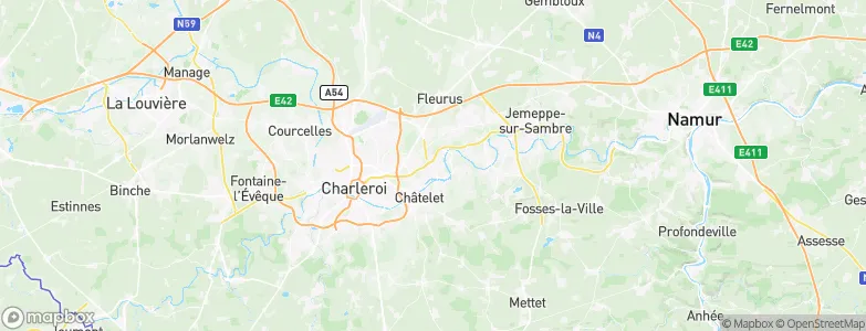 Farciennes, Belgium Map