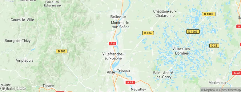 Fareins, France Map