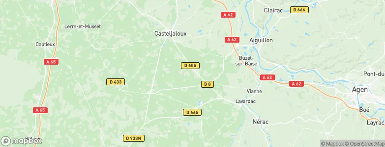 Fargues-sur-Ourbise, France Map