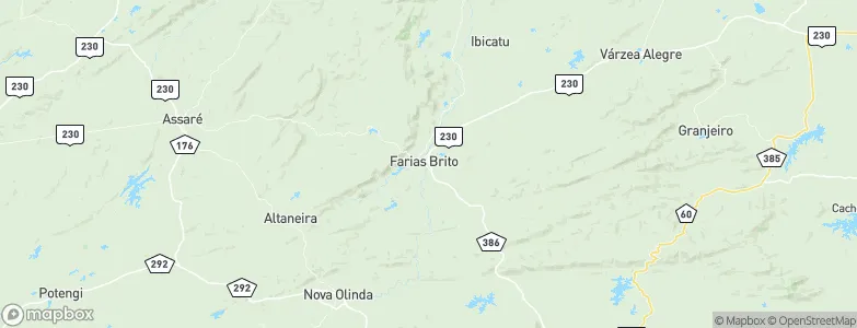 Farias Brito, Brazil Map