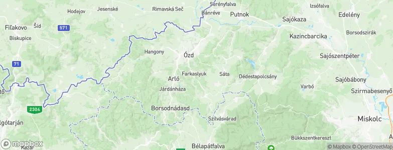 Farkaslyuk, Hungary Map