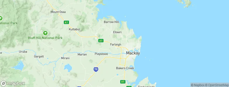 Farleigh, Australia Map