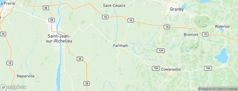 Farnham, Canada Map