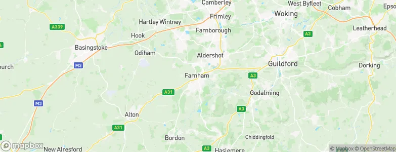 Farnham, United Kingdom Map