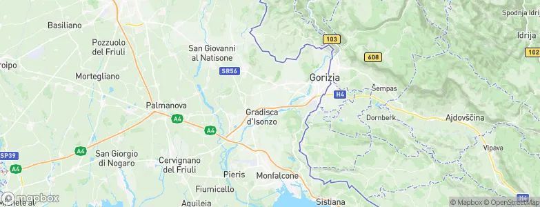 Farra d'Isonzo, Italy Map