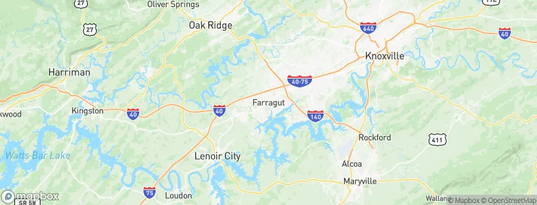 Farragut, United States Map
