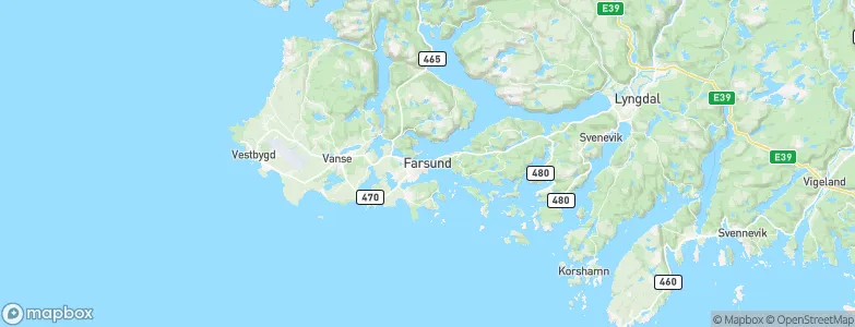 Farsund, Norway Map