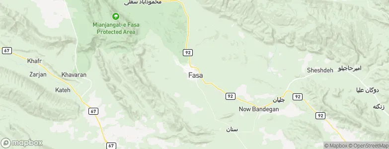Fasa, Iran Map