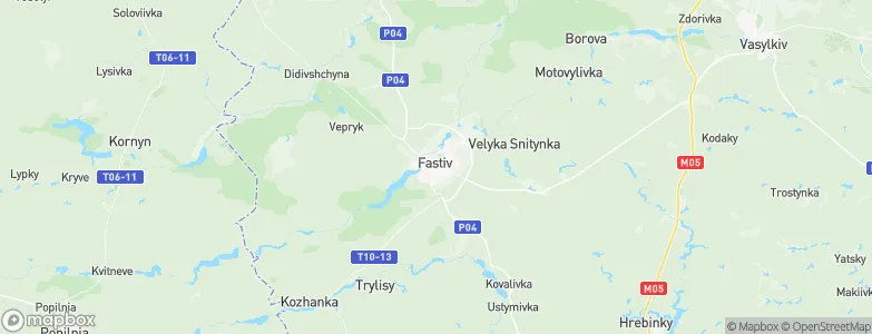 Fastiv, Ukraine Map