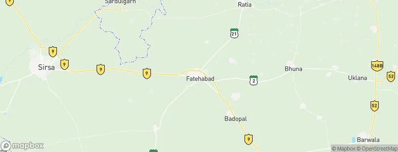 Fatehābād, India Map