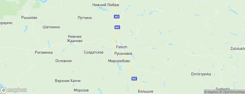 Fatezh, Russia Map