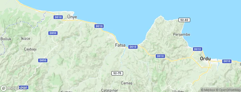 Fatsa, Turkey Map