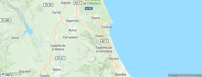 Favara, Spain Map