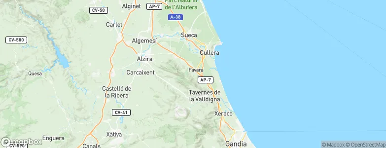 Favara, Spain Map