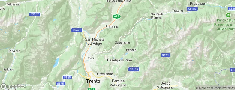 Faver, Italy Map