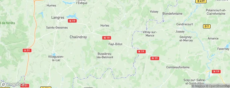 Fayl-Billot, France Map