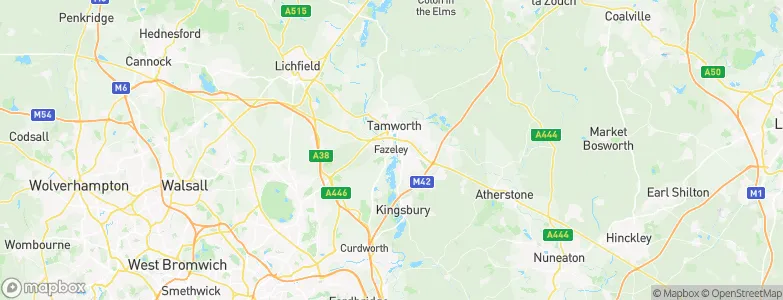 Fazeley, United Kingdom Map