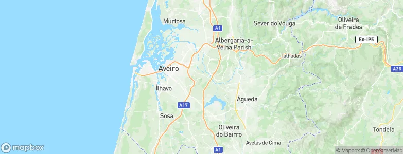 Feira do Eixo, Portugal Map