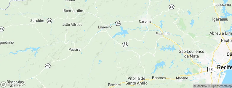 Feira Nova, Brazil Map